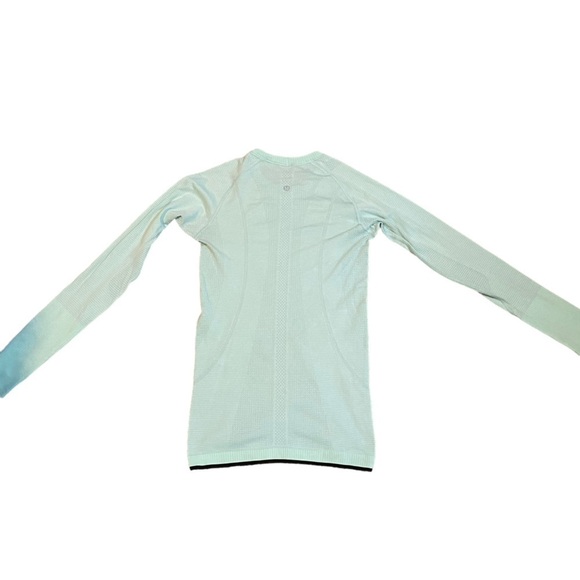 Lululemon Mint Green Long Sleeve Swiftly Shirt Sz 4 - Picture 5 of 9
